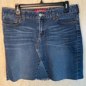 Lucky Brand Custom Denim Mini Skirt Sz 10